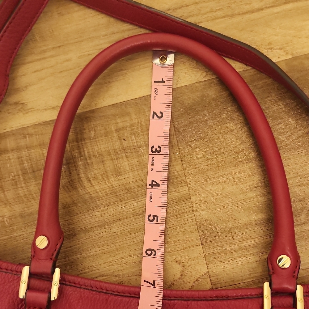 Tory Burch Amanda Fuchsia Leather Hobo Shoulder Bag w/ Crossbody Strap - Picture 12 of 12